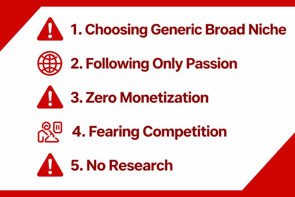 Common Niche Mistakes